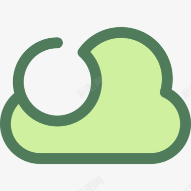 云web8绿色图标图标