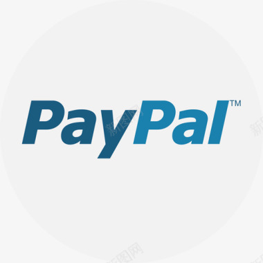 PaypalPaypal支付网关圆形平面图标图标