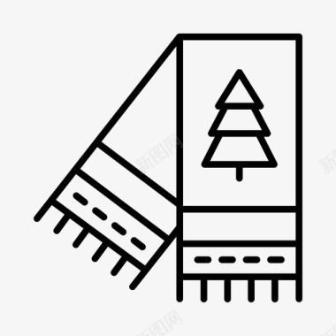 滑雪比赛标志围巾高山北极图标图标