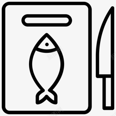 金枪鱼罐头鱼沙丁鱼图标图标