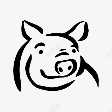 动物猪动物农场图标图标