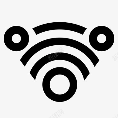 wifi中继器互联网接收图标图标