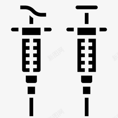 中医健康护理注射器护理健康图标图标