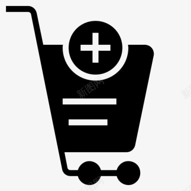 电子商务添加到购物车购物篮电子商务图标图标