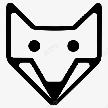 狐狸脸动物狡猾图标图标