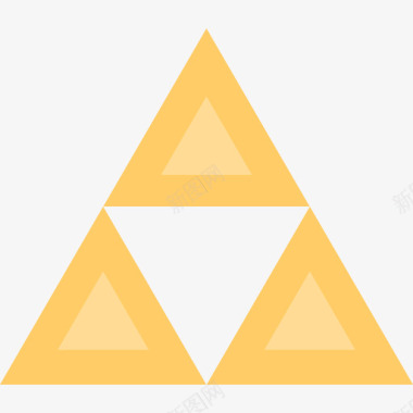 三角形电子游戏2平面图标图标