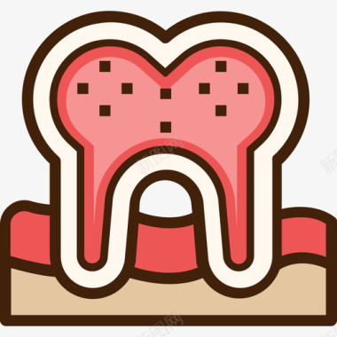 彩色的烟花牙齿医用27彩色图标图标