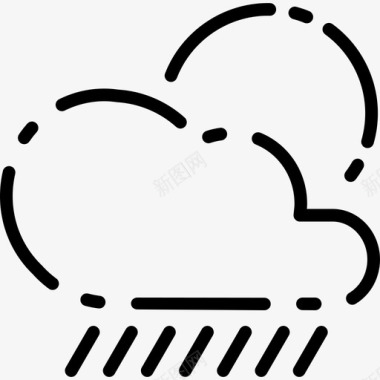 雨天气预报2线性图标图标