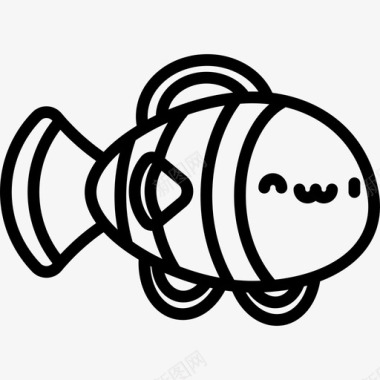 小丑鱼川维动物直系图标图标
