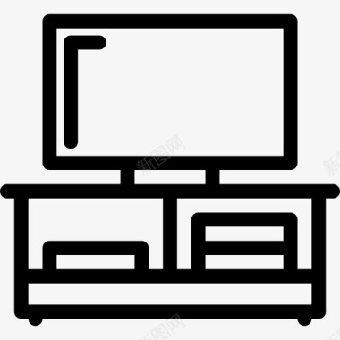 一套家具标志橱柜家具23直线型图标图标