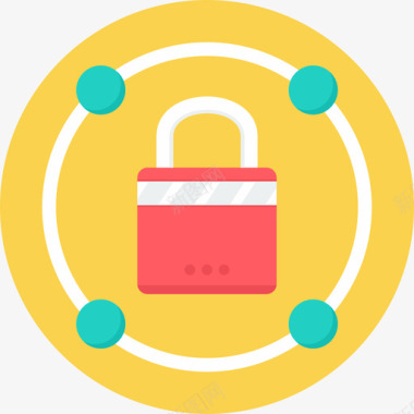 公共标识安全安全网页开发和SEO3平面图标图标