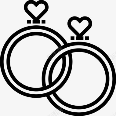 结婚戒指情人节12直系图标图标