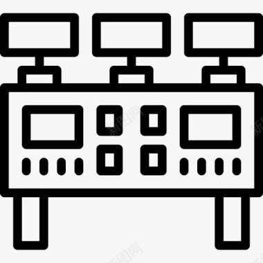 仪表板图标免抠仪表板工业6线性图标图标