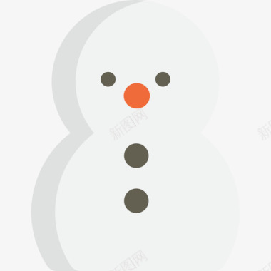 圣诞雪人雪人圣诞节28平顶图标图标
