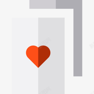 红心王牌情人节15平淡图标图标