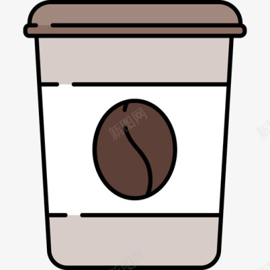 咖啡杯食品和饮料12彩色128px图标图标
