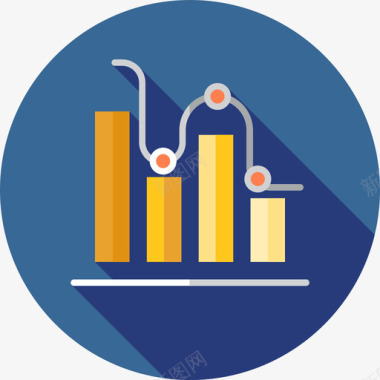 平面图矢量条形图图表和图表4平面图图标图标