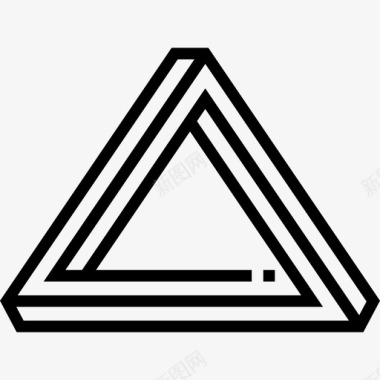 三角形时髦款式9直线型图标图标