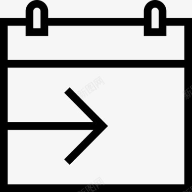 页日历图标日历iosul5线性图标图标