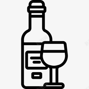 葡萄酒意大利直系图标图标