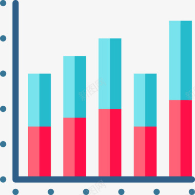 市场营销分析条形图大数据和网络分析3平面图图标图标