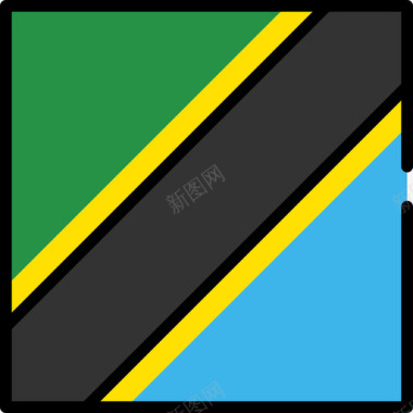 广场坦桑尼亚国旗收藏3广场图标图标