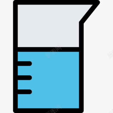 科学实验烧杯烧杯空间与科学2颜色图标图标