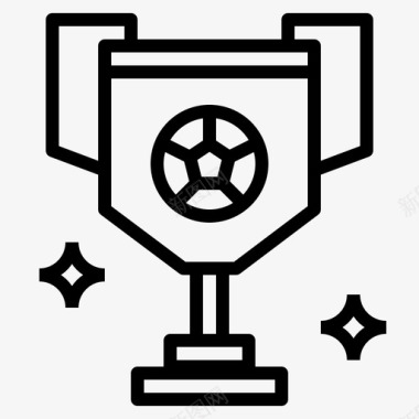 足球比赛会徽奖杯足球比赛图标图标