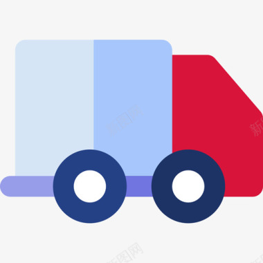 运货卡车商务18扁平图标图标
