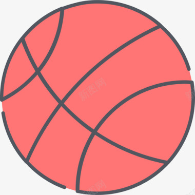 篮球运动32彩色图标图标