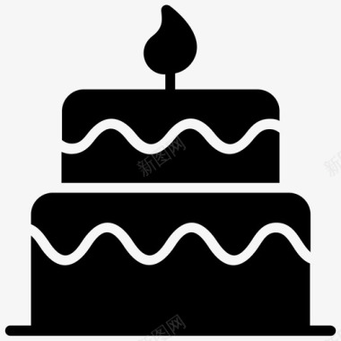 庆典蛋糕生日蛋糕甜点图标图标