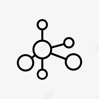 分子分子化学科学图标图标