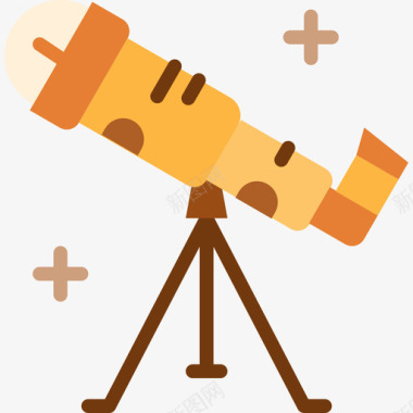 望远镜户外活动2平面图标图标