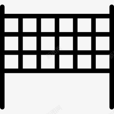 排球运动会3直线型图标图标