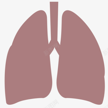 图标健康禅肺部图标