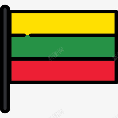 收藏硬币立陶宛国旗收藏2桅杆图标图标