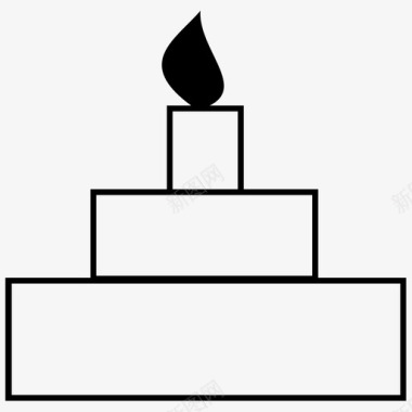 生日蛋糕食物聚会图标图标