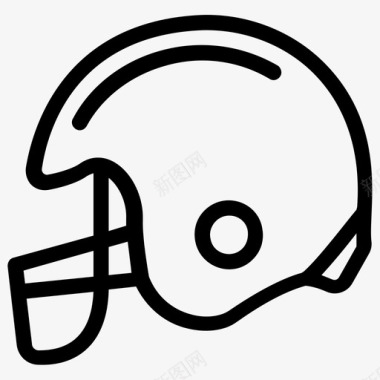 橄榄球头盔头饰橄榄球装备图标图标