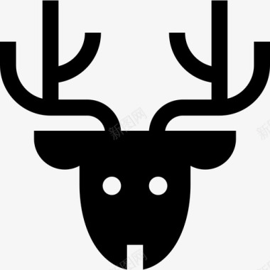 鹿时髦风格5填充图标图标