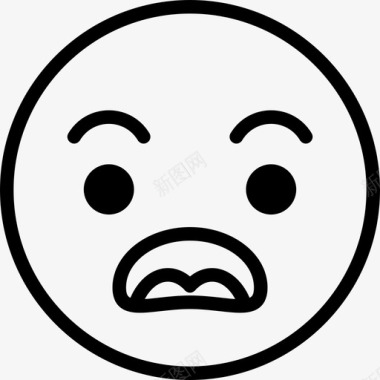 QQ表情图片惊讶表情直率图标图标