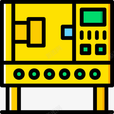 黄色机械摩托车机械压力机工业8黄色图标图标