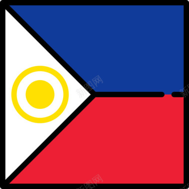 菲律宾国旗收藏3广场图标图标