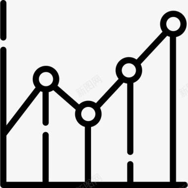 多彩图表折线图图表3线性图图标图标