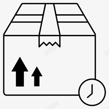 箱子交货运费图标图标