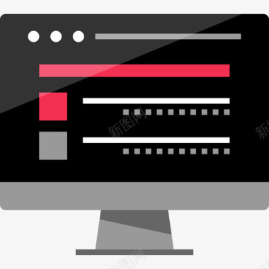 显示器免扣PNG显示器在线和互联网平板图标图标