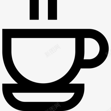 咖啡杯情人节17直系图标图标