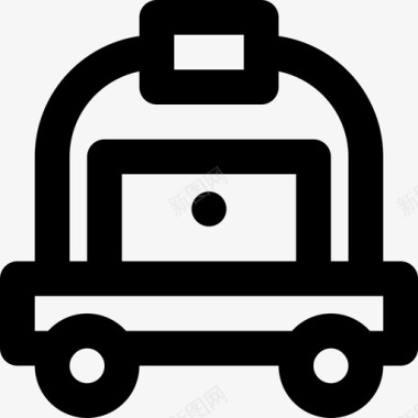 小车行程25轮廓图标图标