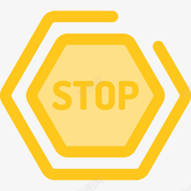 交通标志城市10黄色图标图标