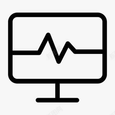 计算机医疗应用计算机医生图标图标