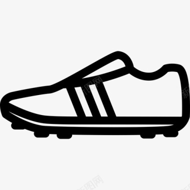 足球鞋运动器材3直线型图标图标